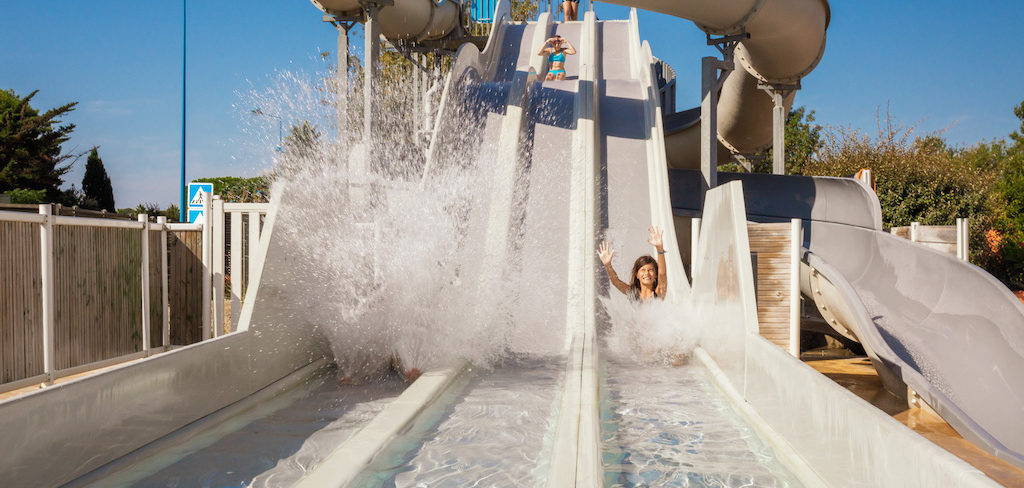 Toboggan Piscine Camping Ma Prairie - canet en roussillon