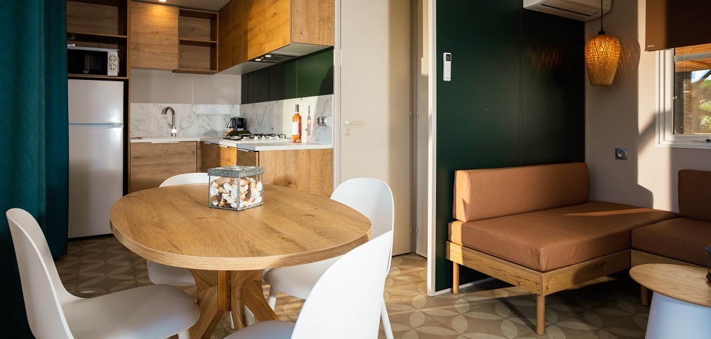 mobil-home prestige avec cuisine équipée