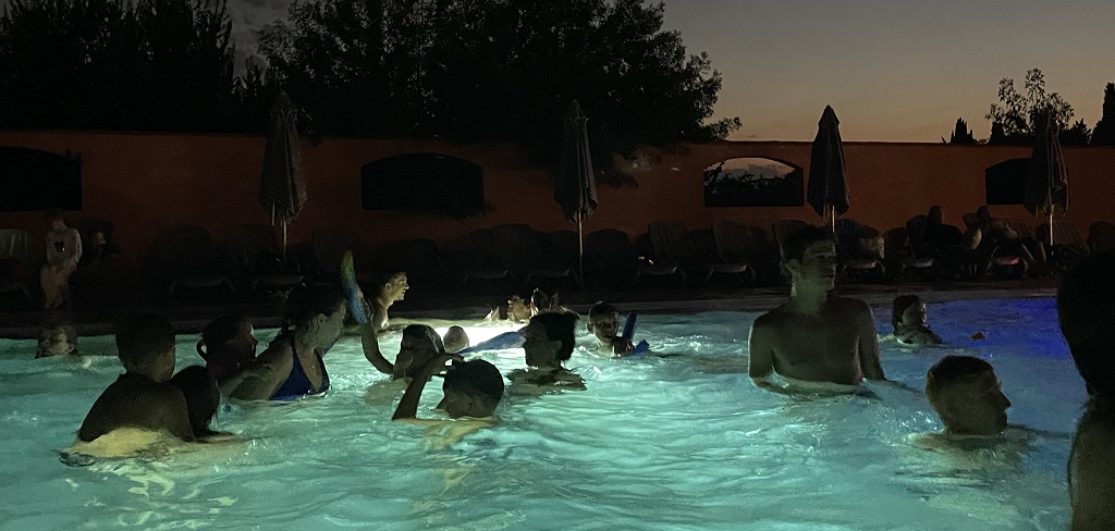 Piscine de nuit